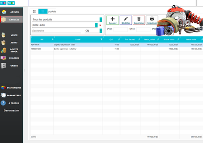 PROMO دوليسوفت - برنامج شامل لتسيير محلات قطع غيار السيارات